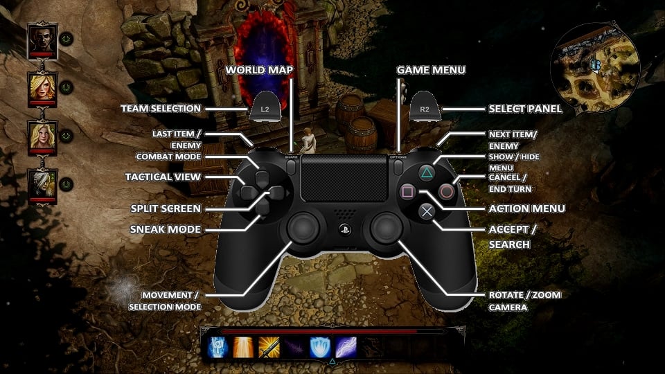 PS4 Controls Divinity Original Sin